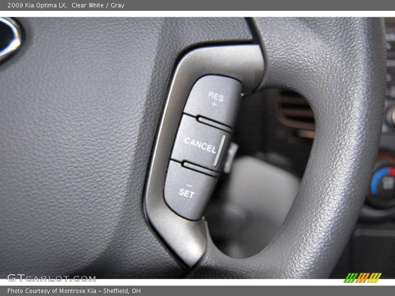 Clear White / Gray 2009 Kia Optima LX