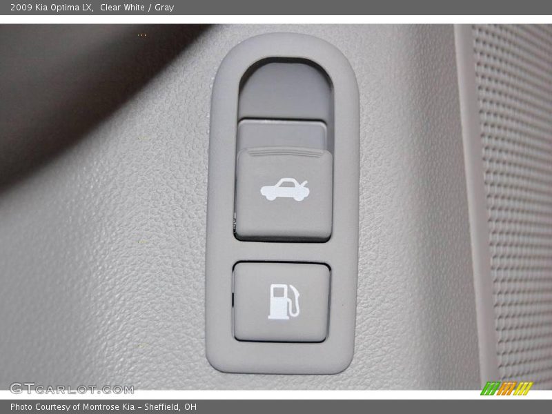 Clear White / Gray 2009 Kia Optima LX