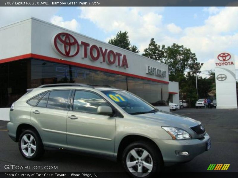 Bamboo Green Pearl / Ivory 2007 Lexus RX 350 AWD