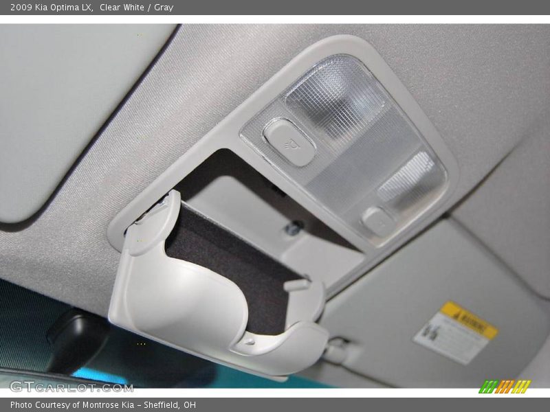 Clear White / Gray 2009 Kia Optima LX