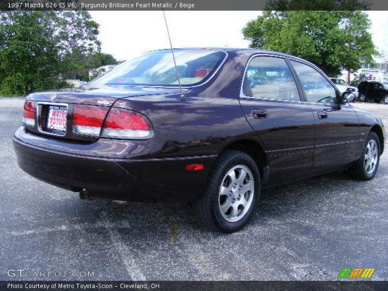 Burgundy Brilliance Pearl Metallic / Beige 1997 Mazda 626 ES V6