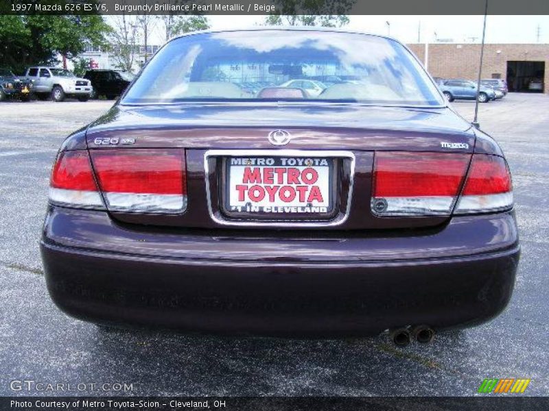 Burgundy Brilliance Pearl Metallic / Beige 1997 Mazda 626 ES V6