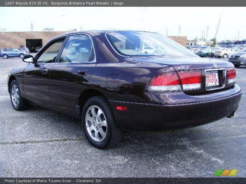 Burgundy Brilliance Pearl Metallic / Beige 1997 Mazda 626 ES V6