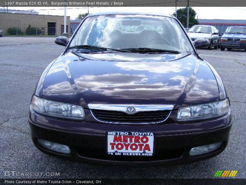 Burgundy Brilliance Pearl Metallic / Beige 1997 Mazda 626 ES V6