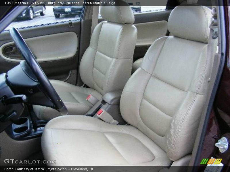 Burgundy Brilliance Pearl Metallic / Beige 1997 Mazda 626 ES V6