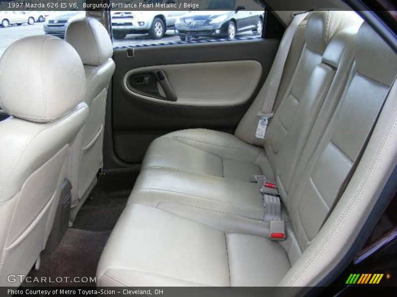 Burgundy Brilliance Pearl Metallic / Beige 1997 Mazda 626 ES V6