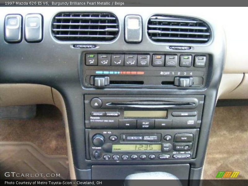 Burgundy Brilliance Pearl Metallic / Beige 1997 Mazda 626 ES V6
