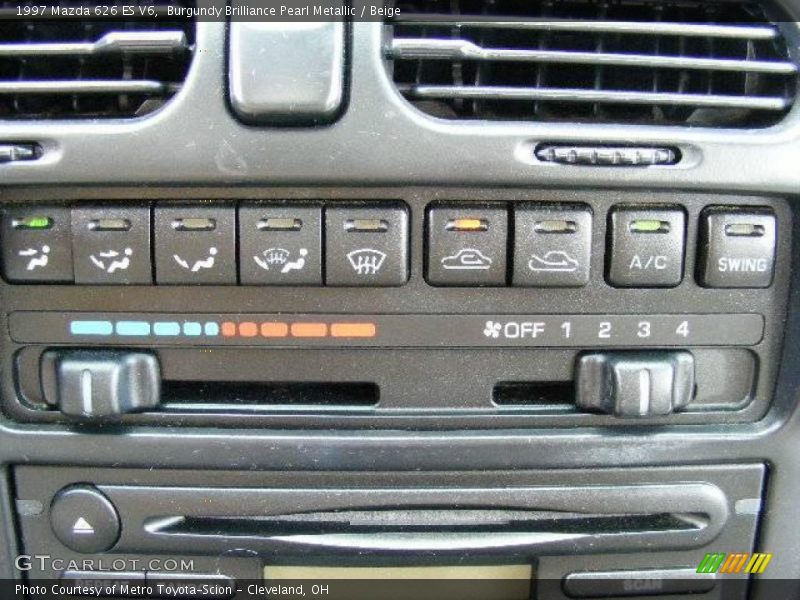 Burgundy Brilliance Pearl Metallic / Beige 1997 Mazda 626 ES V6
