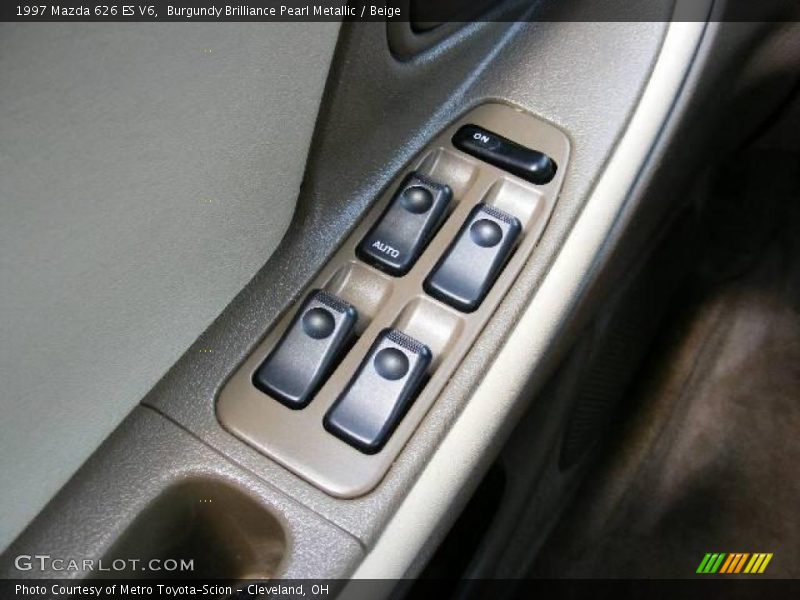 Burgundy Brilliance Pearl Metallic / Beige 1997 Mazda 626 ES V6