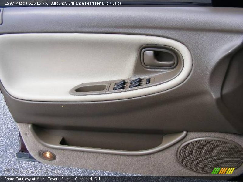 Burgundy Brilliance Pearl Metallic / Beige 1997 Mazda 626 ES V6