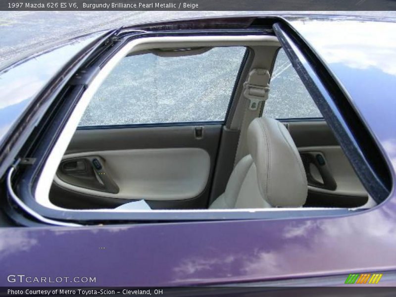 Burgundy Brilliance Pearl Metallic / Beige 1997 Mazda 626 ES V6