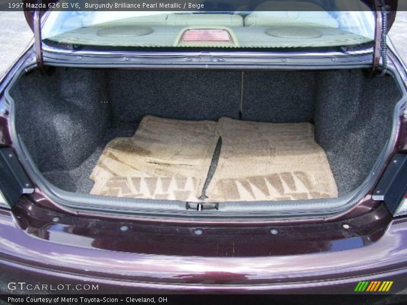 Burgundy Brilliance Pearl Metallic / Beige 1997 Mazda 626 ES V6