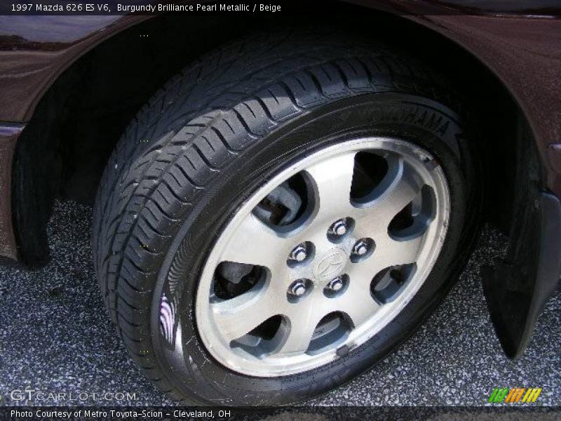 Burgundy Brilliance Pearl Metallic / Beige 1997 Mazda 626 ES V6