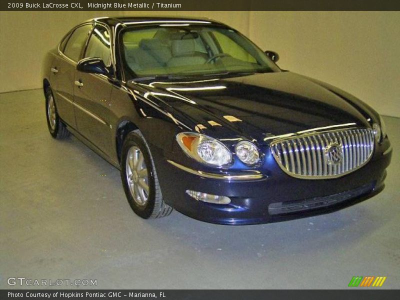 Midnight Blue Metallic / Titanium 2009 Buick LaCrosse CXL