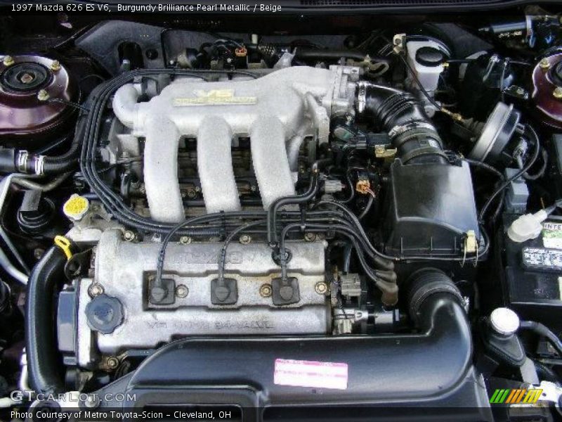 Burgundy Brilliance Pearl Metallic / Beige 1997 Mazda 626 ES V6