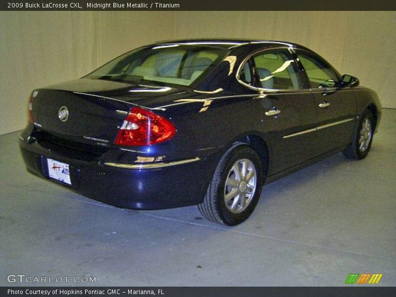 Midnight Blue Metallic / Titanium 2009 Buick LaCrosse CXL