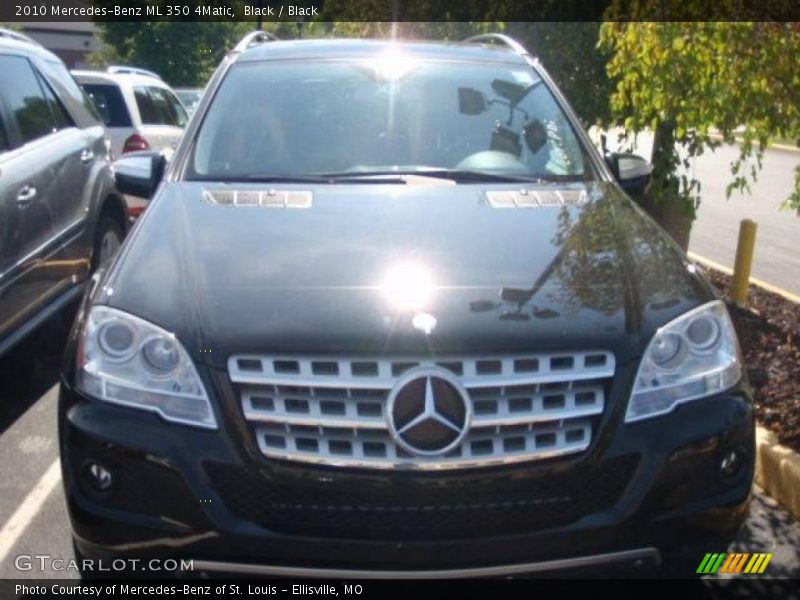 Black / Black 2010 Mercedes-Benz ML 350 4Matic