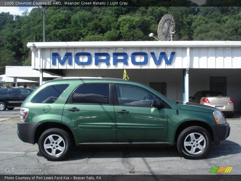 Meander Green Metallic / Light Gray 2005 Chevrolet Equinox LS AWD