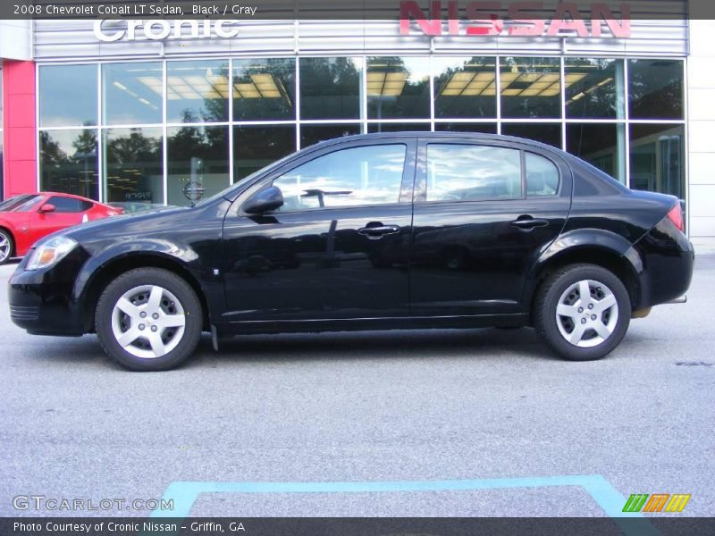 Black / Gray 2008 Chevrolet Cobalt LT Sedan