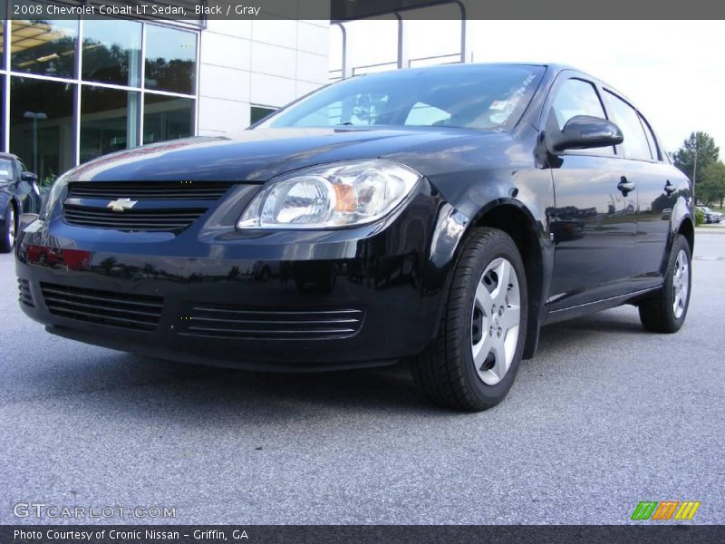 Black / Gray 2008 Chevrolet Cobalt LT Sedan