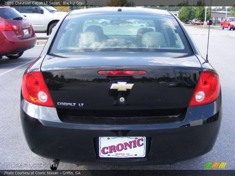 Black / Gray 2008 Chevrolet Cobalt LT Sedan