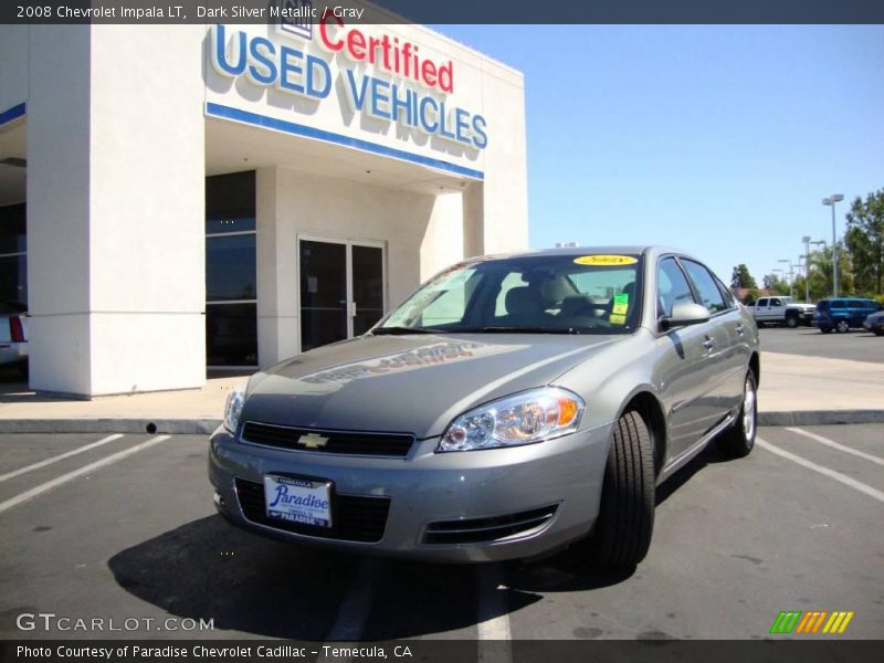 Dark Silver Metallic / Gray 2008 Chevrolet Impala LT