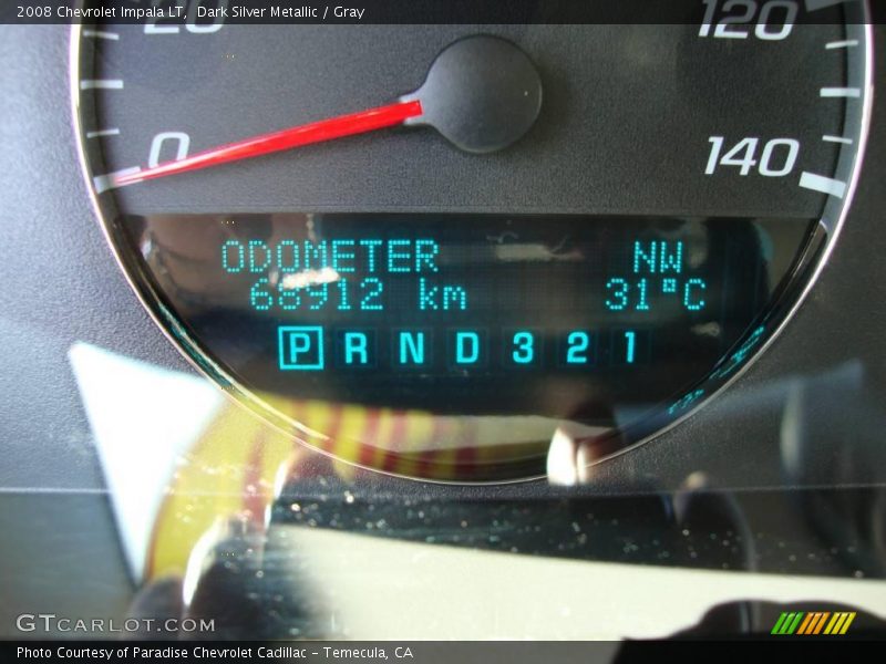 Dark Silver Metallic / Gray 2008 Chevrolet Impala LT