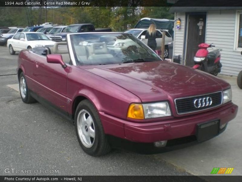 Cerise Red Metallic / Grey 1994 Audi Cabriolet