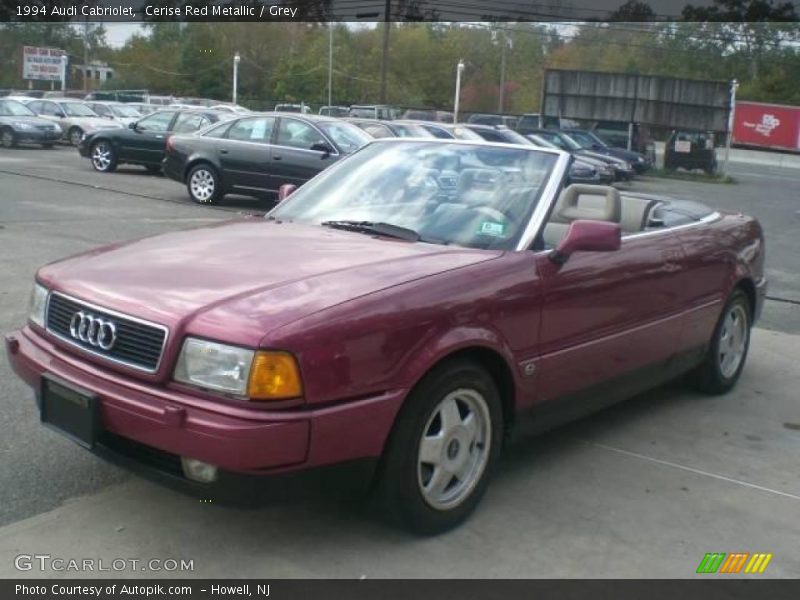 Cerise Red Metallic / Grey 1994 Audi Cabriolet