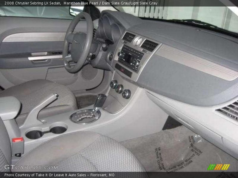 Marathon Blue Pearl / Dark Slate Gray/Light Slate Gray 2008 Chrysler Sebring LX Sedan