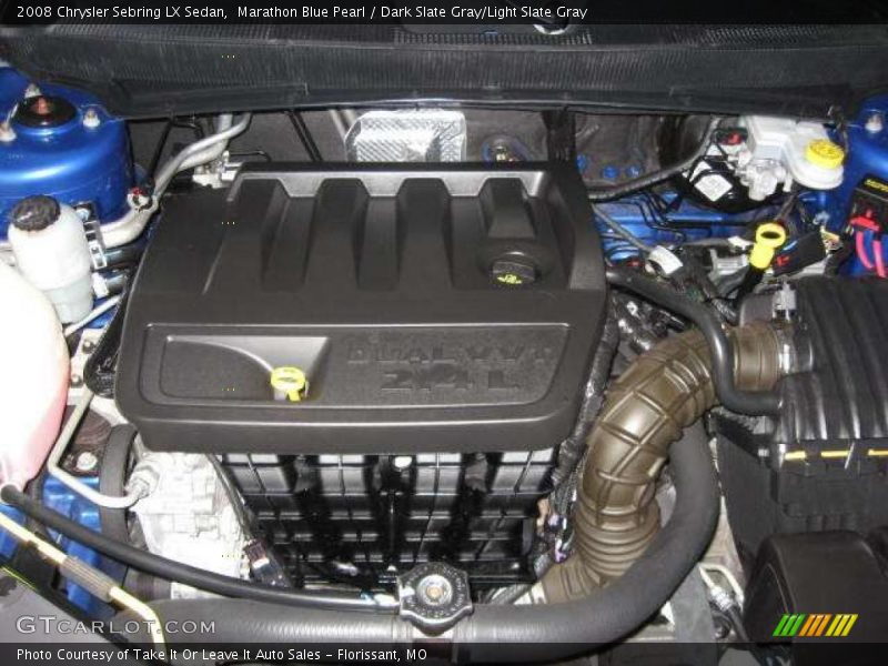 Marathon Blue Pearl / Dark Slate Gray/Light Slate Gray 2008 Chrysler Sebring LX Sedan