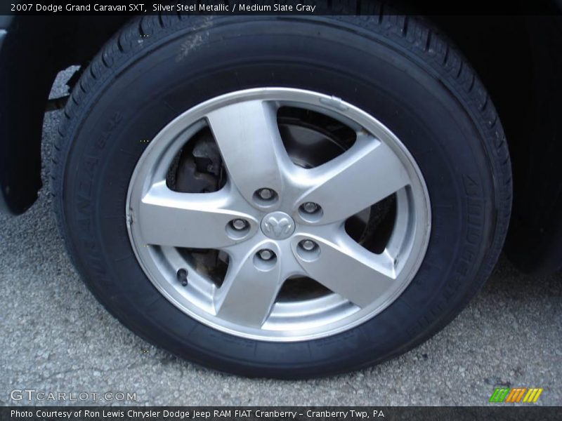 Silver Steel Metallic / Medium Slate Gray 2007 Dodge Grand Caravan SXT