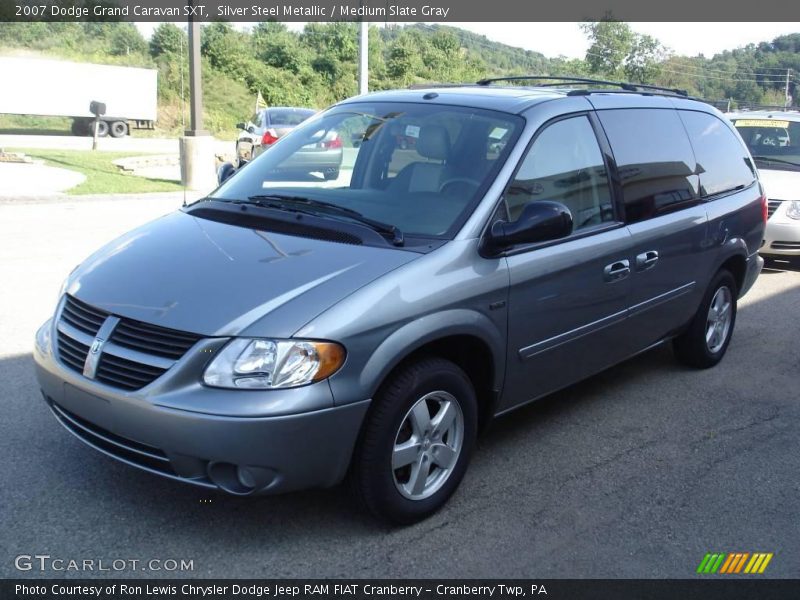 Silver Steel Metallic / Medium Slate Gray 2007 Dodge Grand Caravan SXT