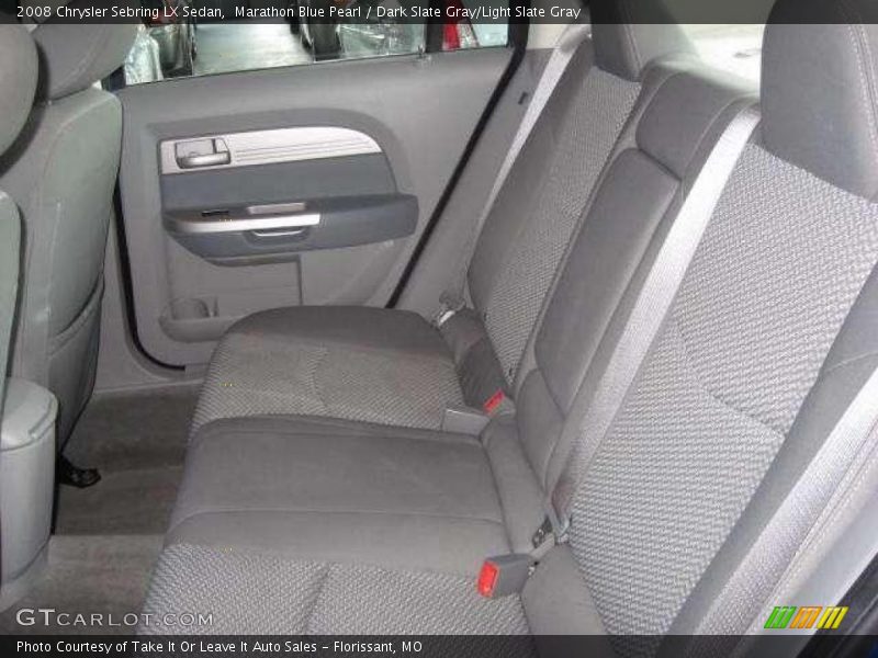 Marathon Blue Pearl / Dark Slate Gray/Light Slate Gray 2008 Chrysler Sebring LX Sedan