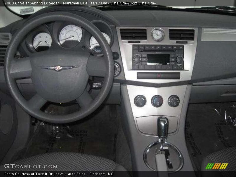 Marathon Blue Pearl / Dark Slate Gray/Light Slate Gray 2008 Chrysler Sebring LX Sedan