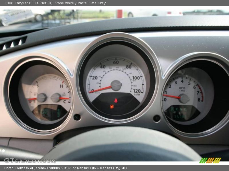 Stone White / Pastel Slate Gray 2008 Chrysler PT Cruiser LX
