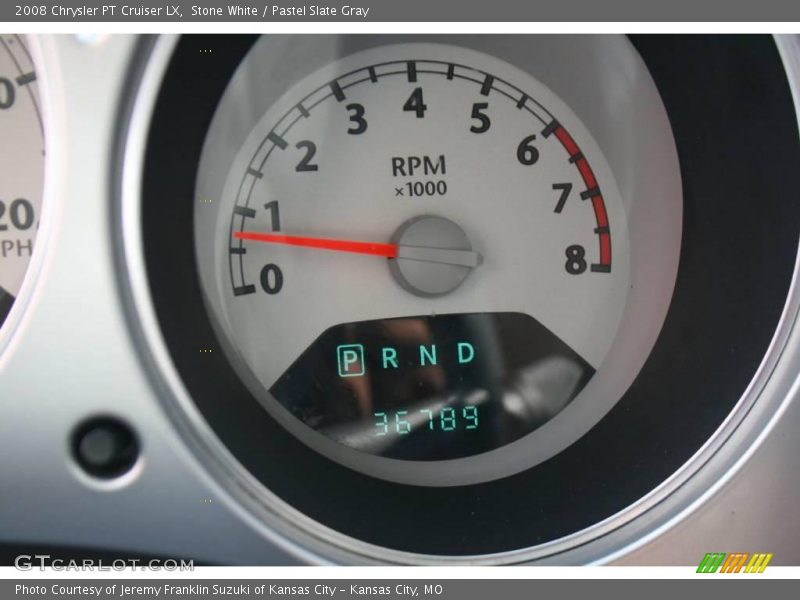 Stone White / Pastel Slate Gray 2008 Chrysler PT Cruiser LX