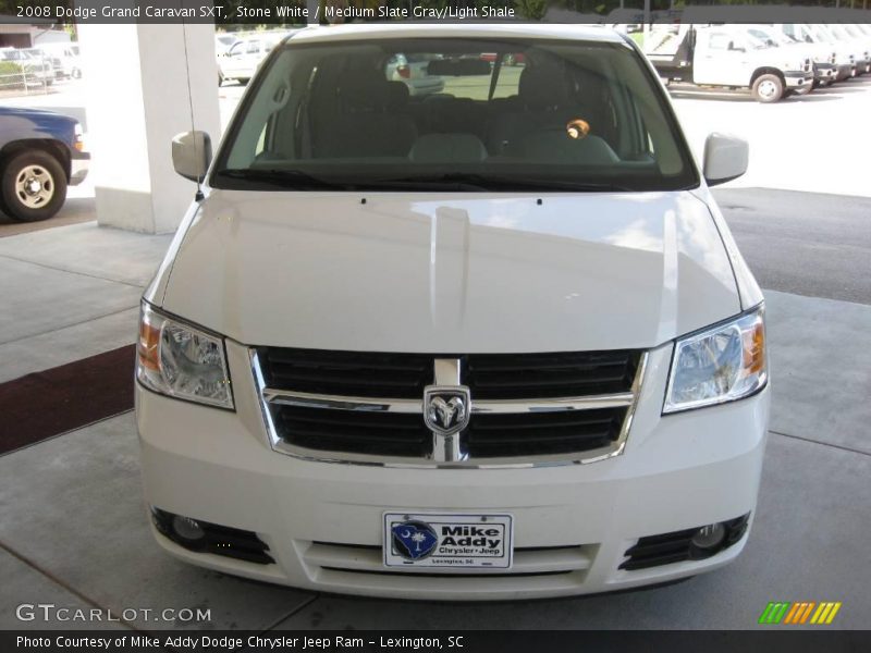 Stone White / Medium Slate Gray/Light Shale 2008 Dodge Grand Caravan SXT