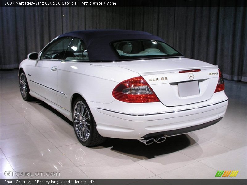 Arctic White / Stone 2007 Mercedes-Benz CLK 550 Cabriolet