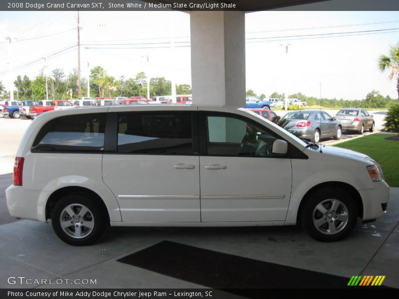 Stone White / Medium Slate Gray/Light Shale 2008 Dodge Grand Caravan SXT