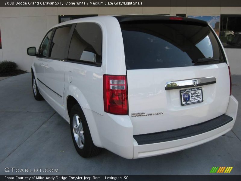 Stone White / Medium Slate Gray/Light Shale 2008 Dodge Grand Caravan SXT