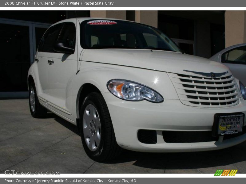 Stone White / Pastel Slate Gray 2008 Chrysler PT Cruiser LX