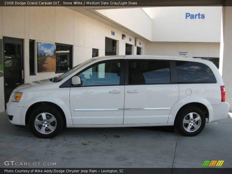 Stone White / Medium Slate Gray/Light Shale 2008 Dodge Grand Caravan SXT