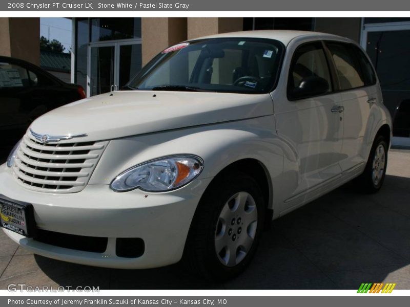 Stone White / Pastel Slate Gray 2008 Chrysler PT Cruiser LX