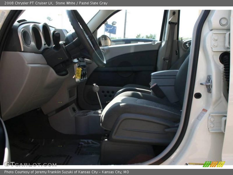 Stone White / Pastel Slate Gray 2008 Chrysler PT Cruiser LX
