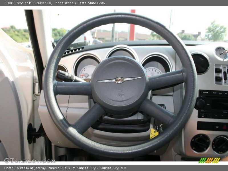 Stone White / Pastel Slate Gray 2008 Chrysler PT Cruiser LX