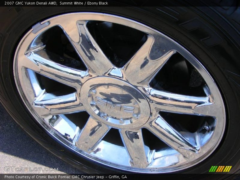 Summit White / Ebony Black 2007 GMC Yukon Denali AWD
