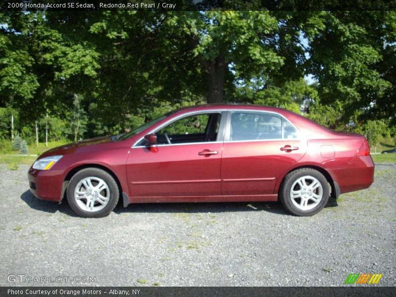 Redondo Red Pearl / Gray 2006 Honda Accord SE Sedan