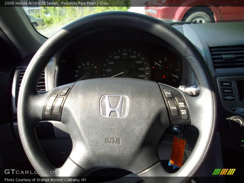 Redondo Red Pearl / Gray 2006 Honda Accord SE Sedan