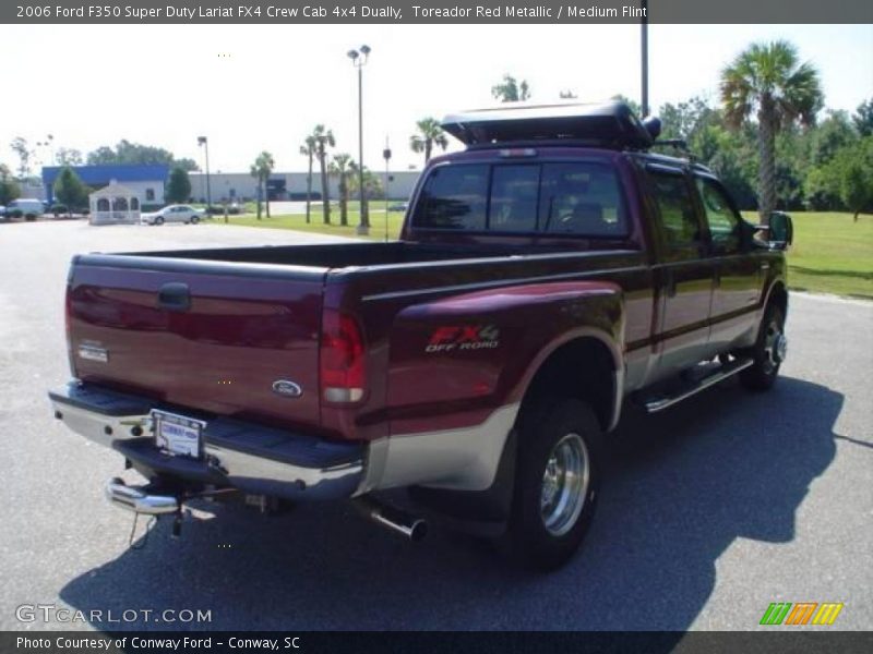 Toreador Red Metallic / Medium Flint 2006 Ford F350 Super Duty Lariat FX4 Crew Cab 4x4 Dually